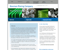 Tablet Screenshot of bowmanplating.com